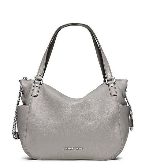 michael kors chandler large pearl grey|Chandler Large Leather Tote .